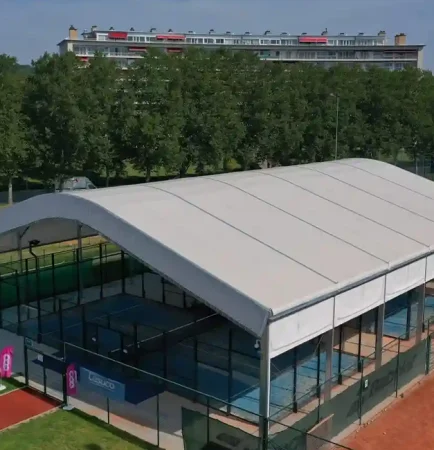 Custom Green Frame Transparent Sports Tent